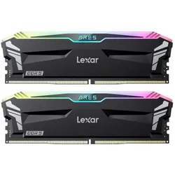 Lexar Ares RGB (2 x 16GB, 7200 MHz, DDR5-RAM, DIMM), RAM, Schwarz, Mehrfarbig