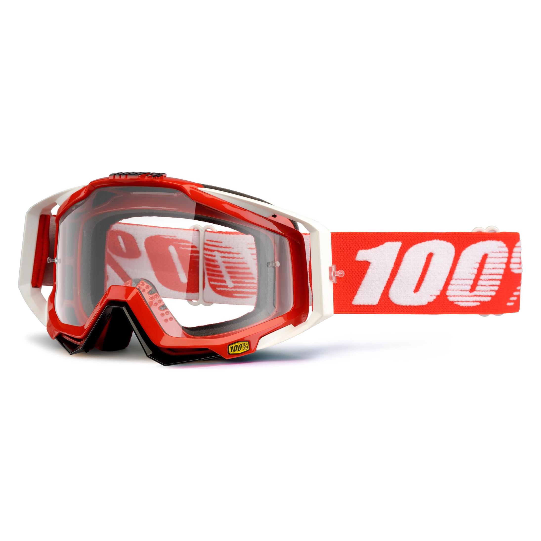 100% Racecraft Goggle (Rot, Rot) (306775-uniw)