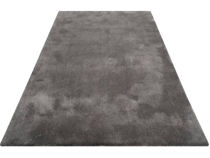 Hochflor-Teppich WECON HOME BASICS Emilia Gr. 3, grau, B:120cm H:25mm L:170cm, Kunstfaser, Teppiche, Hochflor-Teppich, Wohnzimmer