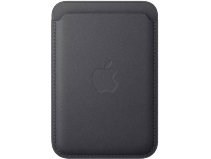 Apple - Porte-Cartes Magsafe Tissu Fin Noir