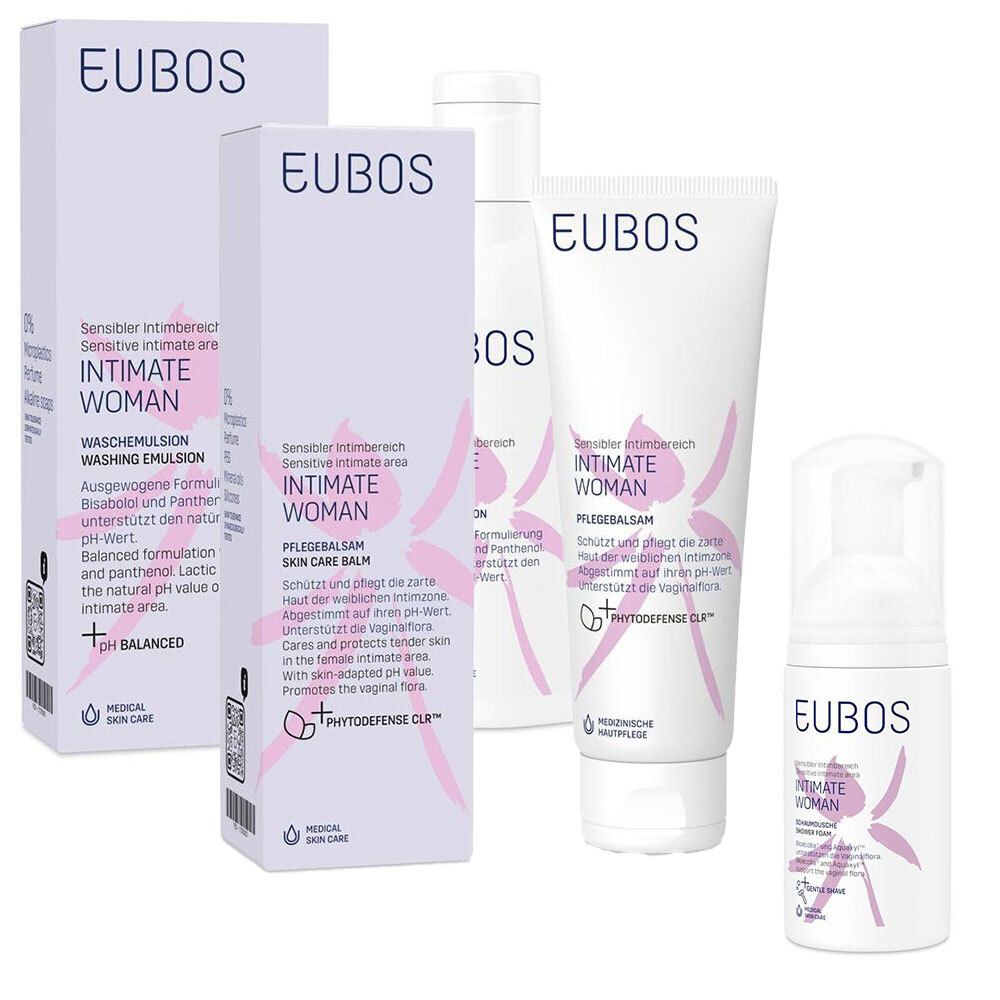Eubos Intimate Woman Waschemulsion & Pflegebalsam Schaumdusche 1 St Set