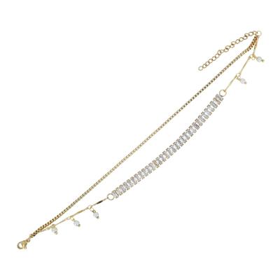 Fußkette ADELIA´S "Fußkettchen – aus Edelstahl", gold, Fußketten, Damen, Edelstahl, Zum Verschenken an Menschen, die Ihnen am Herzen liegen