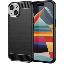 DLH Silicon Case Apple Iphone 15 (Apple iPhone 15), Smartphone Hülle, Schwarz