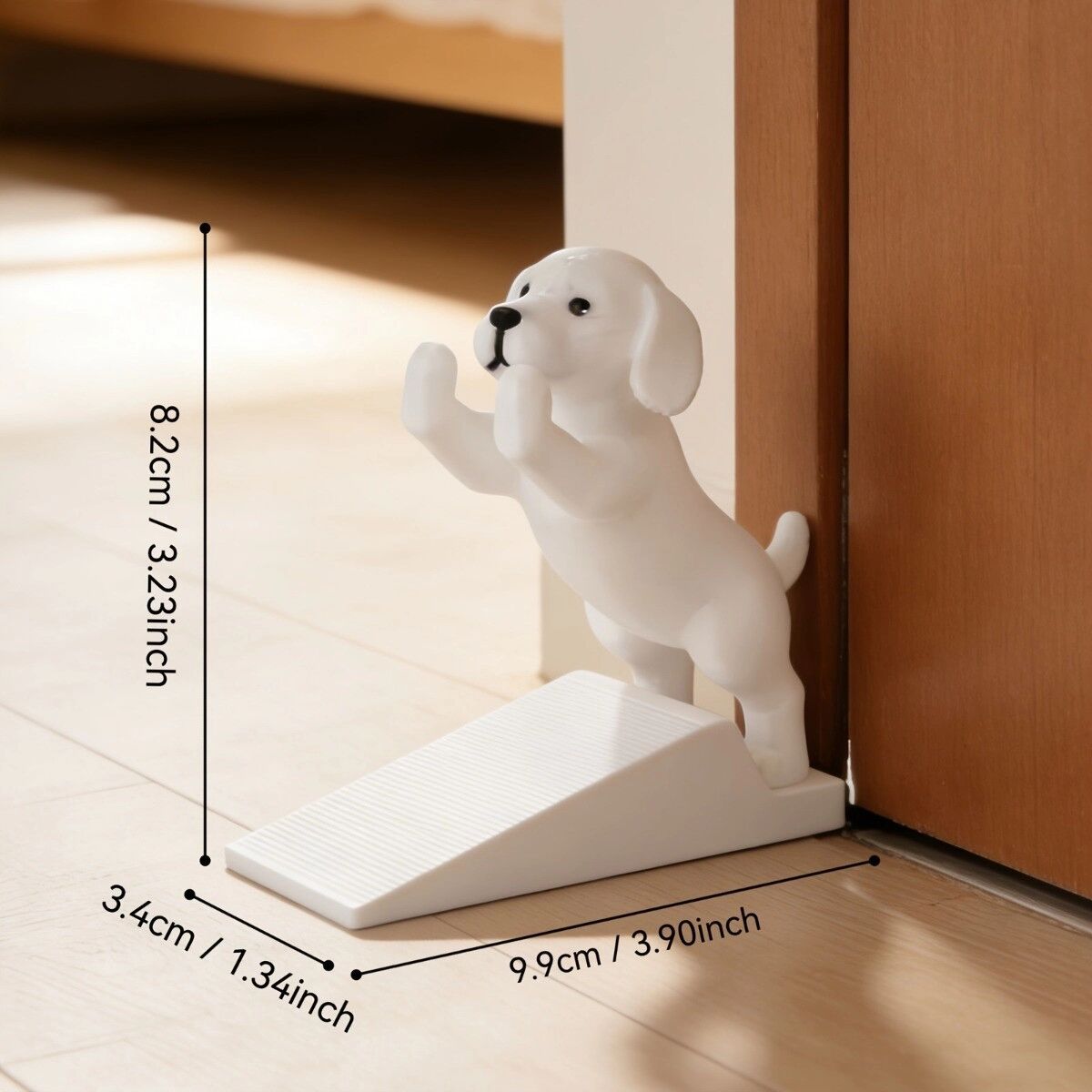 INF 3D Labrador-Türkeil – PLA niedlicher Hund-Türstopper, stabile Türhalterung, mehrere Farben Weiß