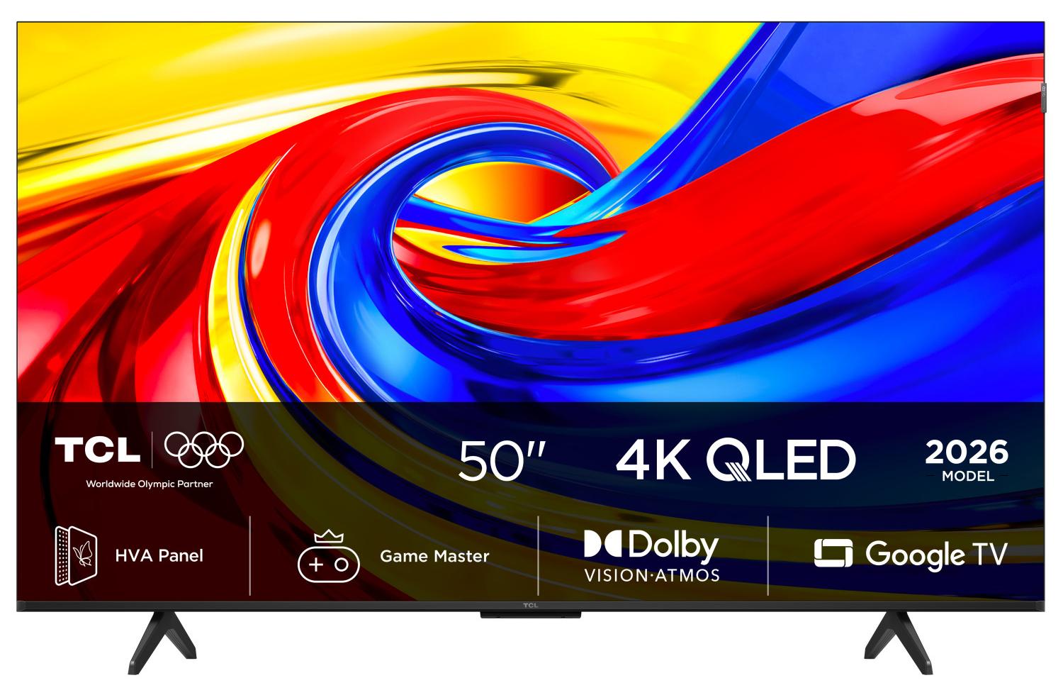 TCL P7L 50P7L, 127 cm (50"), 3840 x 2160 Pixel, QLED, Smart-TV, WLAN, Schwarz