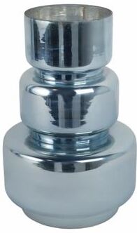 Sagebrook Home Glass Vase Sculptural Stacked Cylinder Modern Coastal Silhouette