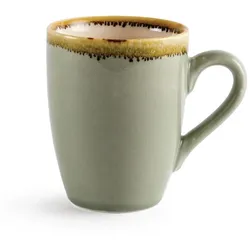 Gastronoble Olympia Kiln Kaffeebecher Moos | 34cl | Porzellan | 12 Tassen