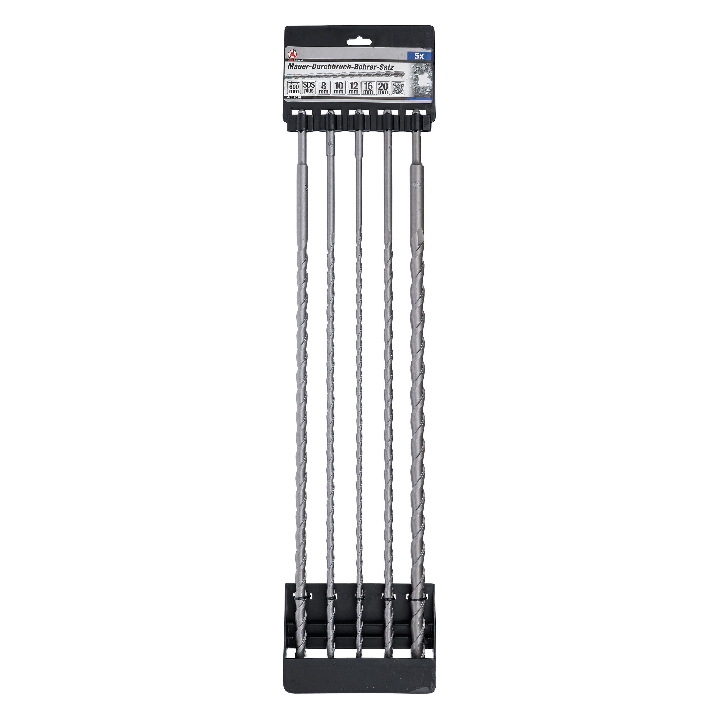 BGS Mauer-Durchbruch-Bohrer-Satz (10 mm, 12 mm, 16 mm, 20 mm, 8 mm) (2016)