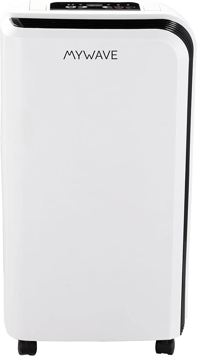 Tragbarer Luftentfeuchter 10L Behälterkapazität 2 L, Stainless Steel, weiß