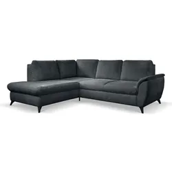 Ecksofa Geneva Stoff Grau Dunkelgrau