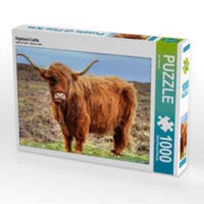CALVENDO Puzzle Highland Cattle | 1000 Teile Lege-Größe 64x48cm Foto-Puzzle für glückliche Stunden