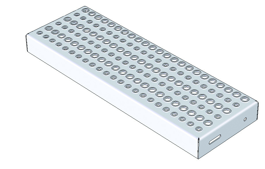 Munk Günzburger Steigtechnik MUNK Treppenstufe Alu-Lochblech 1000mm Stufenbreite, 235mm Stufentiefe 182013