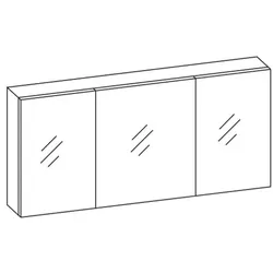 Artiqua Spiegelschrank , Eiche Ribbeck quer NB, 070-SET-3-15-444 070-SET-3-15-444