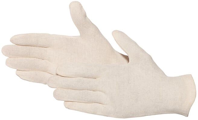 JAH Gants de travail 5 doigts coton naturel, taille 8 (2038-L-8)