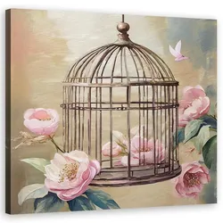 WANDBILD shabby chic aquarell blumen