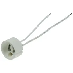 1 Stück ChiliTec GU10 Lampenfassung, 230V / 100Watt Keramik Fassung mit 11cm Kabel