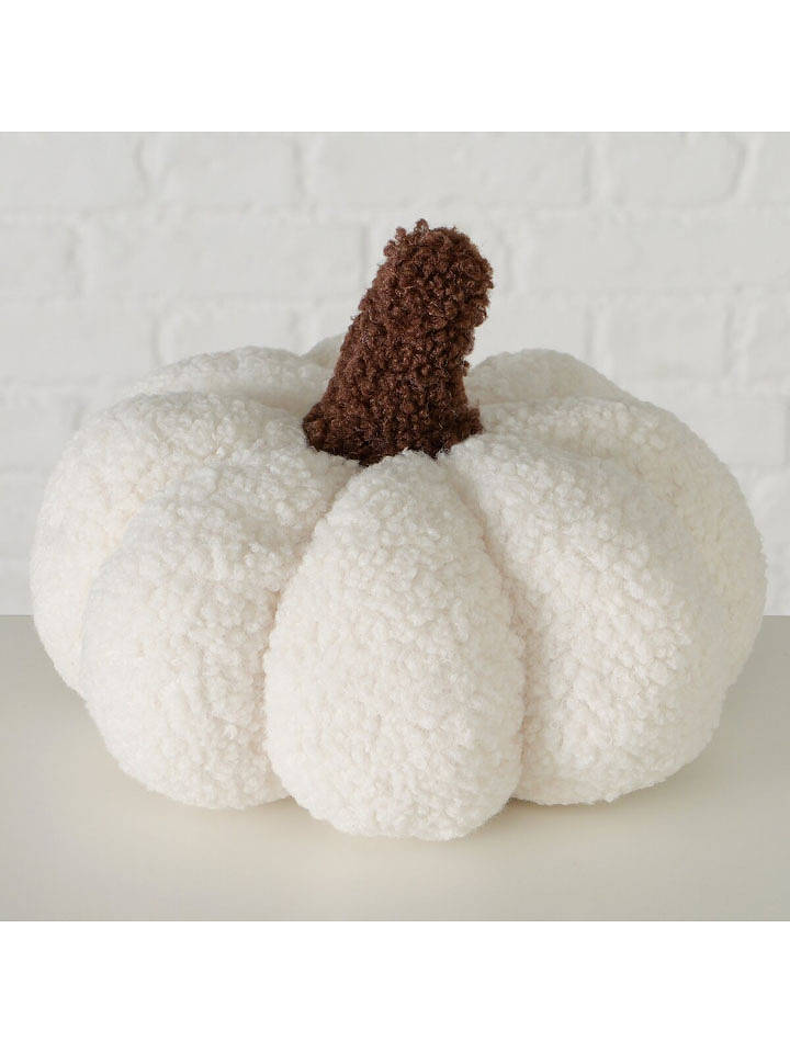 Boltze Kissen "Kürbis" in Creme - (H)18 x Ø 22 cm - onesize