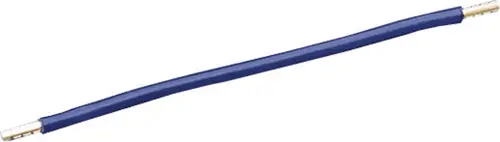 Jäger Direkt 611773 Verdrahtungsbrücke 480mm beidseitig mit 11mm Aderendhülsen Verdrahtungsbrücke Blau 6mm²