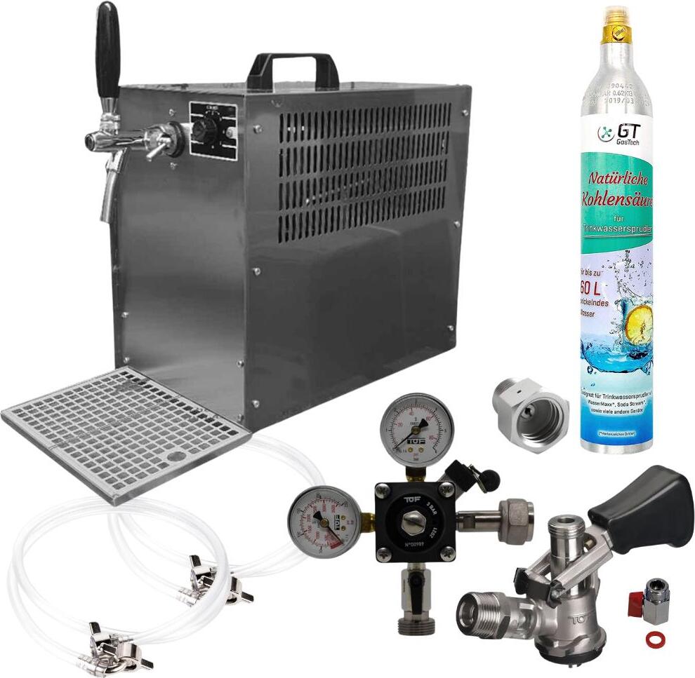 Zapfanlage Bierkoffer 60l/h Komplettset Köpikeg(D) 425 g Soda CO2