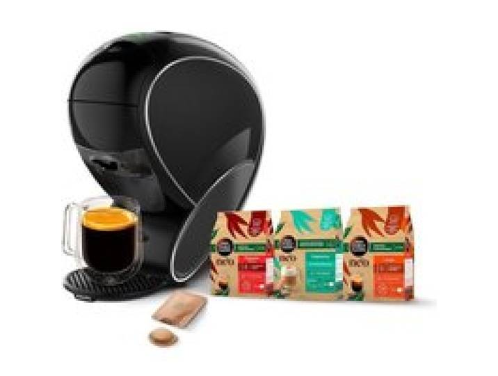 Machine À Café Dolce Gusto Neo Krups Connectée Dosettes Compostables Espresso Lungo & Cappuccino Multi-Boissons Arrêt Automatique