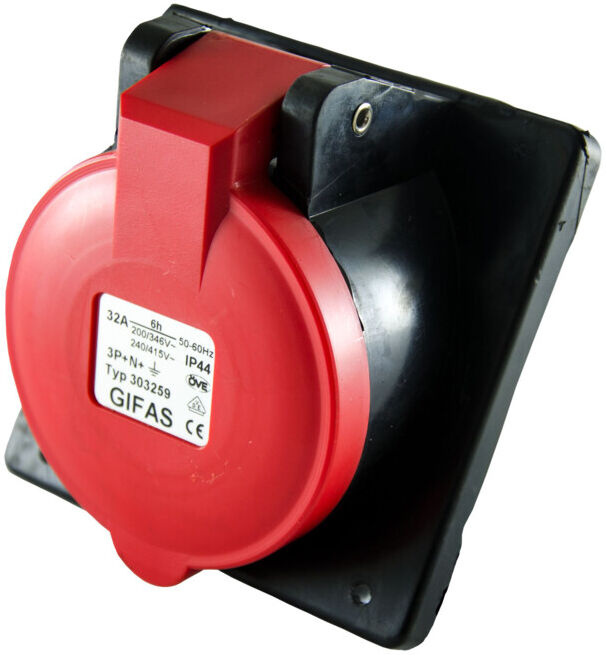 GIFAS Boîte encastrable CEE 400V 32A 5 pôles 6h 303259 ; GIFAS ELECTRIC (102095)