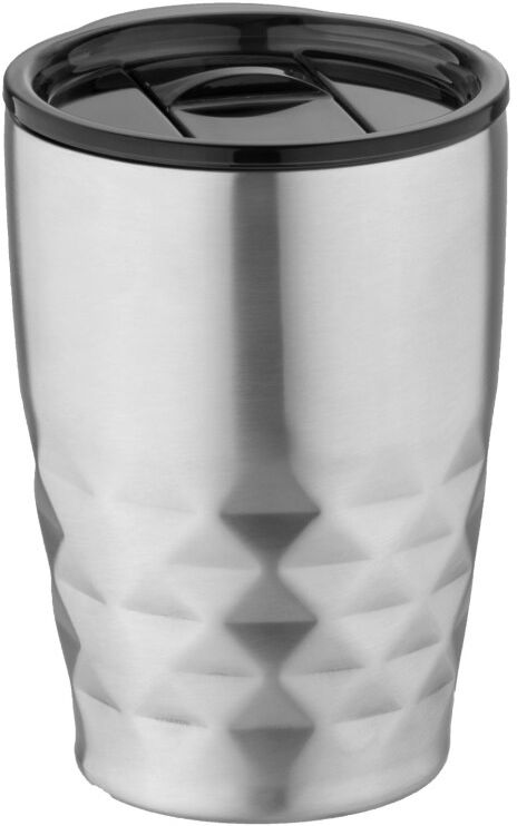 Mug isotherme publicitaire à double paroi 350 ml Geo Argent