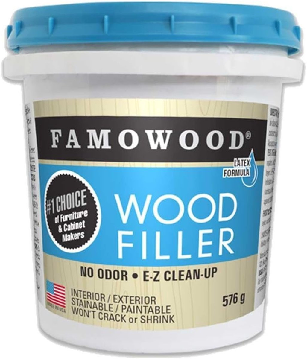 Famowood Golden Oak Filler - Watergedragen vulmiddel voor meubels en kastdeuren - Kleur: Golden Oak