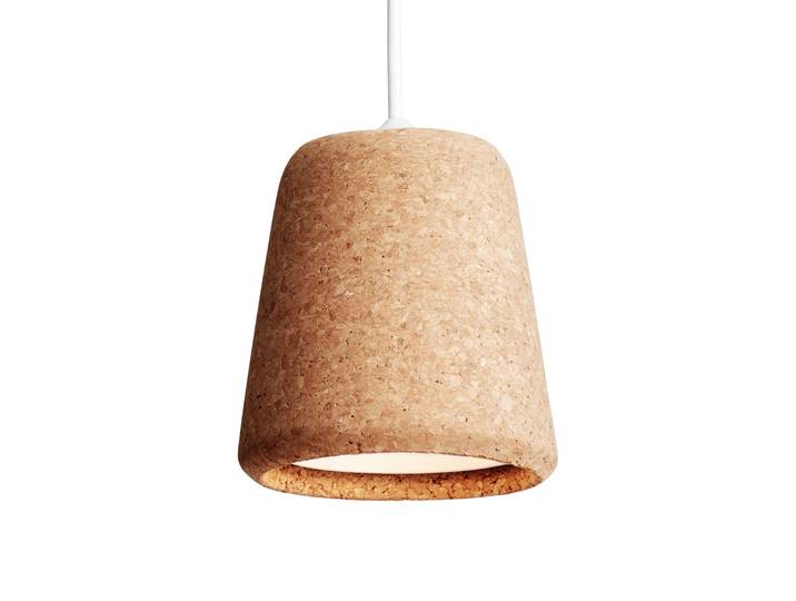 Material Pendelleuchte Natural Cork - New Works Material The Originals - Wohnzimmer - Design - Einflammig