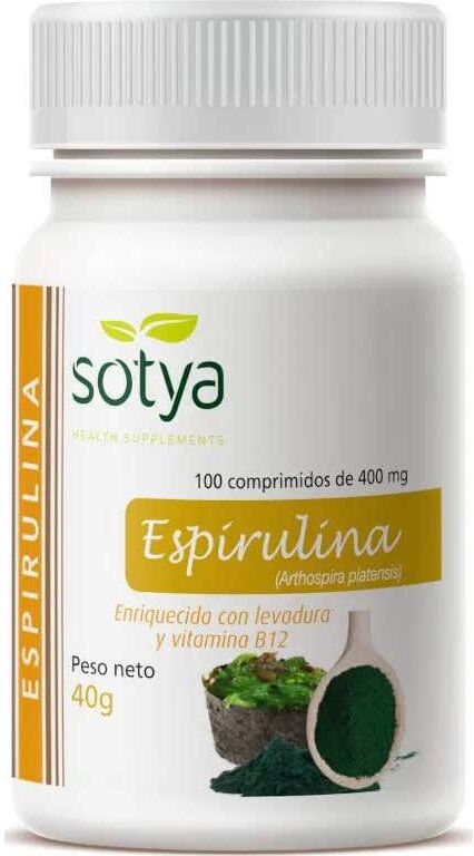 Sotya Espirulina 400 mg 100 comp