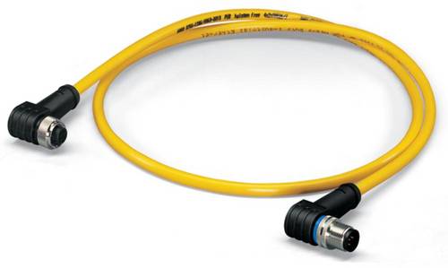 WAGO 756-1506/060-020 Sensor-/Aktor-Datensteckverbinder, konfektioniert M12 Stecker, gewinkelt, Buchse, gewinkelt 2.00m Polzahl