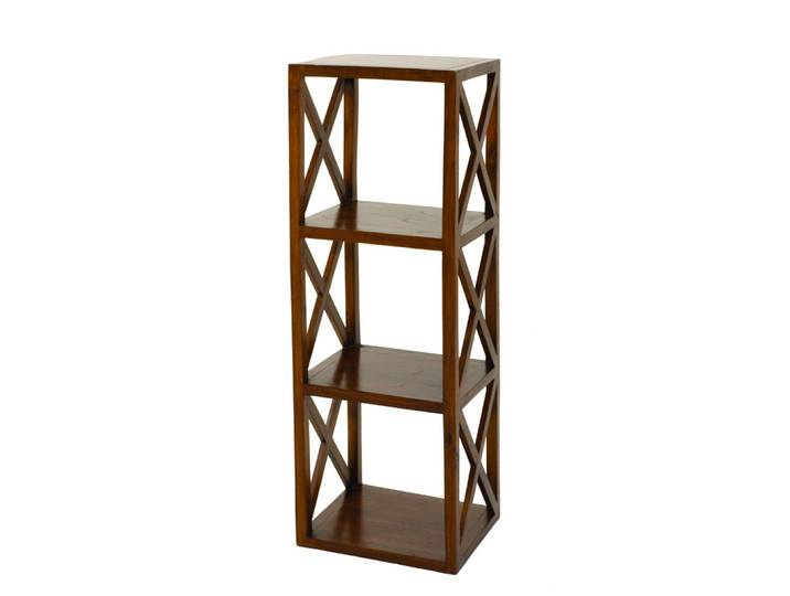 Etagère 3 cases croisillons en mindi