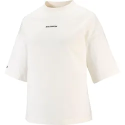 Salomon LOGO T-Shirt Damen | Gr. XS | weiß - weiß