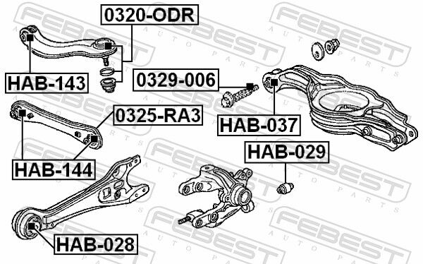 Febest Sturzkorrekturschraube 0329006 Für Honda