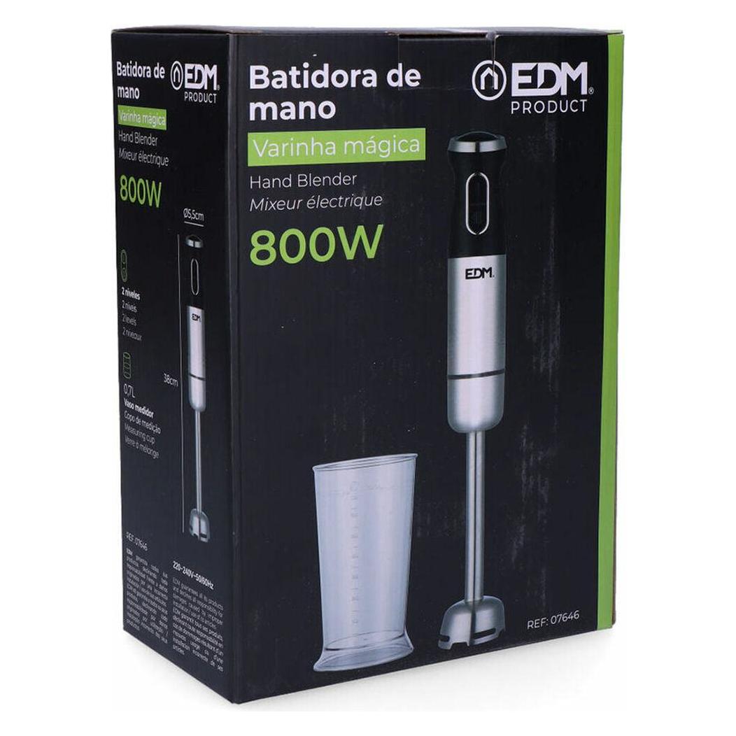 EDM Handrührgerät 07646 Schwarz Silberfarben 800 W (45300792)