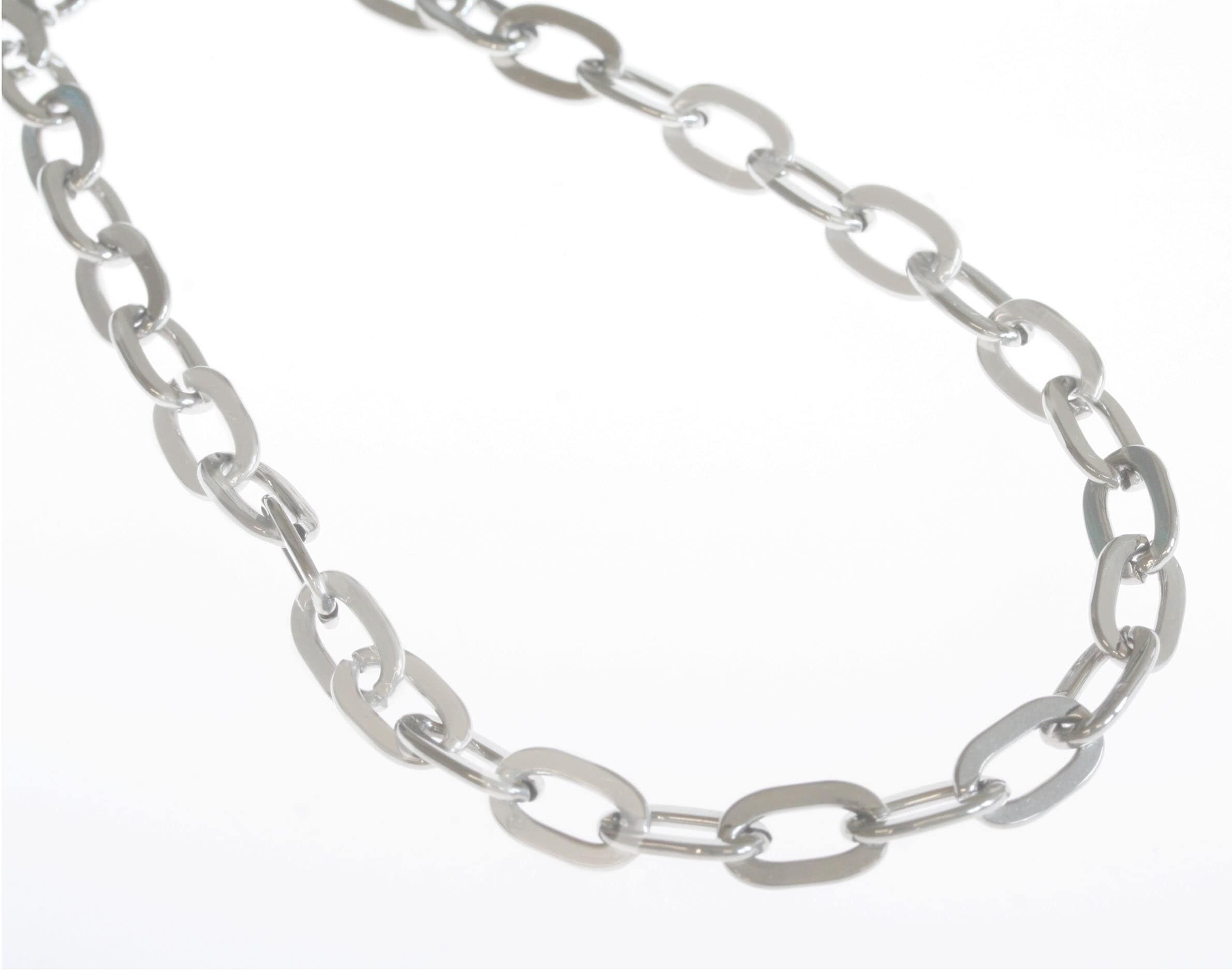 Edelstahlkette FIRETTI "Schmuck Geschenk Ankerkettengliederung, 5 mm breit" Gr. 80, silber (edelstahlfarben), Halsketten, Damen, 80, Edelstahl, B: 5mm, Edelstahlkette, Made in Germany, B:5mm edelstahlfarben 80, Edelstahl, B: 5mm