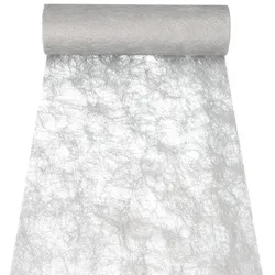 Dekoband `Sizoflor` 25 m x 30 cm silber