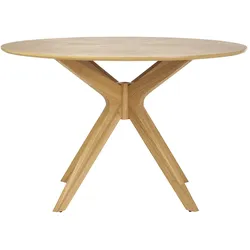 Runder Design-Esstisch aus Eiche D120 cm DIELLI