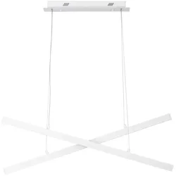 Nova Luce, Pendelleuchte, X-LINE LED Pendelleuchte Weiss 40W Warmweiss 100x8x120cm dimmbar 9060910