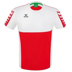 Erima Six Wings T-Shirt Kinder - rot/weiß - 116