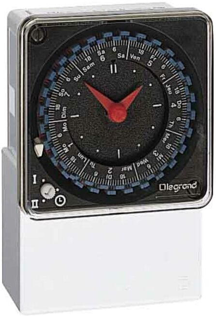 Legrand (BT) Horloge analogique avec réglage de marche 230V, 50Hz MaxiRexQT/49754 (1111026)