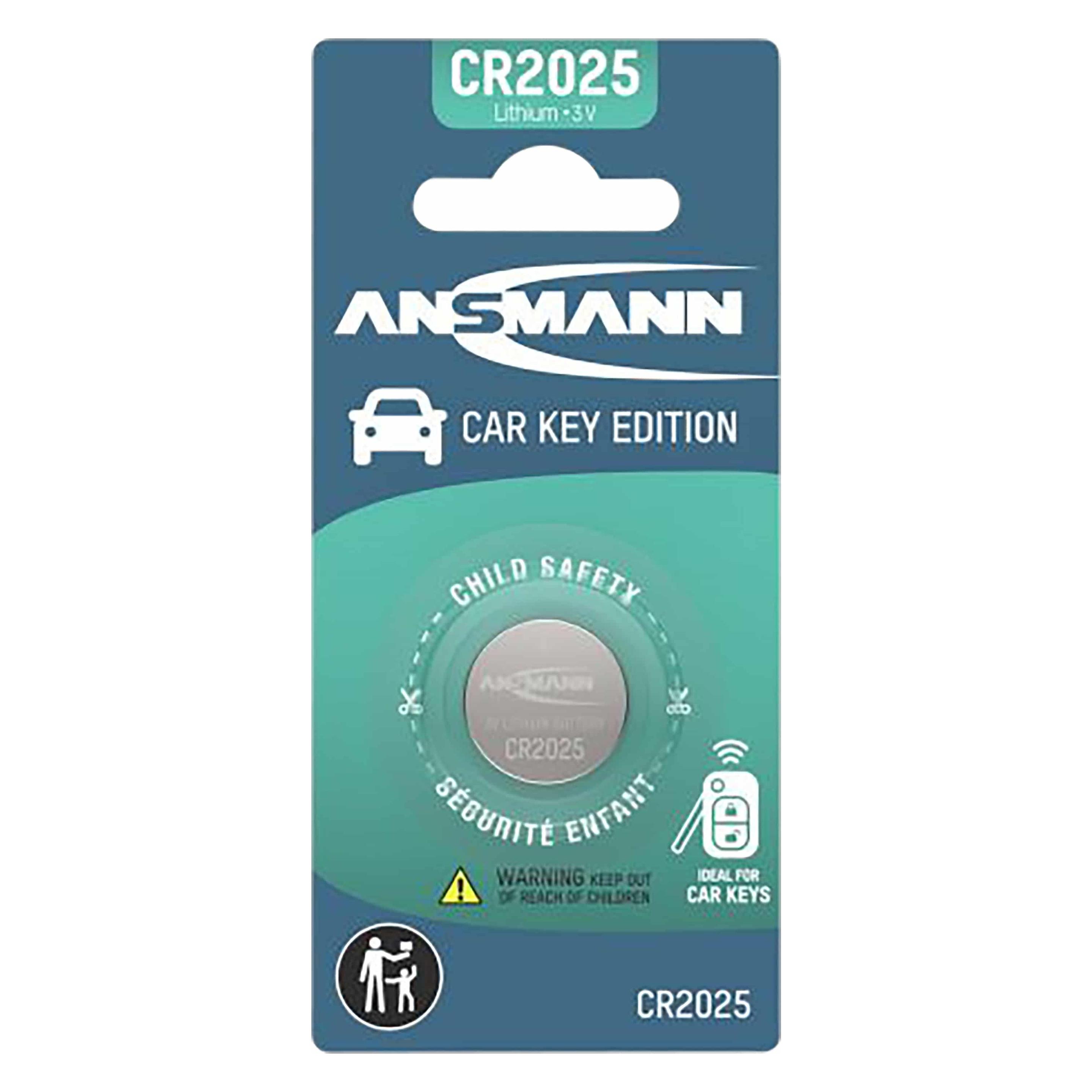 Ansmann CR2025 - Car key Lithium Knopfzelle (1 Stk., CR2025) (1516-0263)
