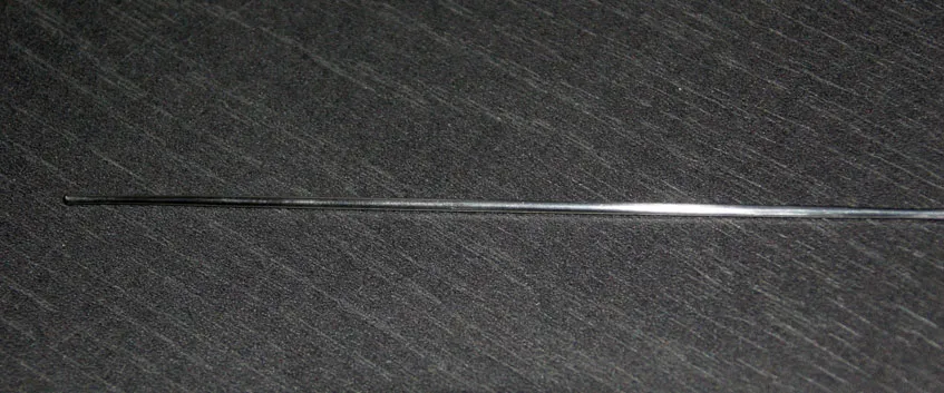 RK Instruments Knopfsonde, 14,5 cm lang, Knopf beidseitig, 1 mm drm. 281.1014
