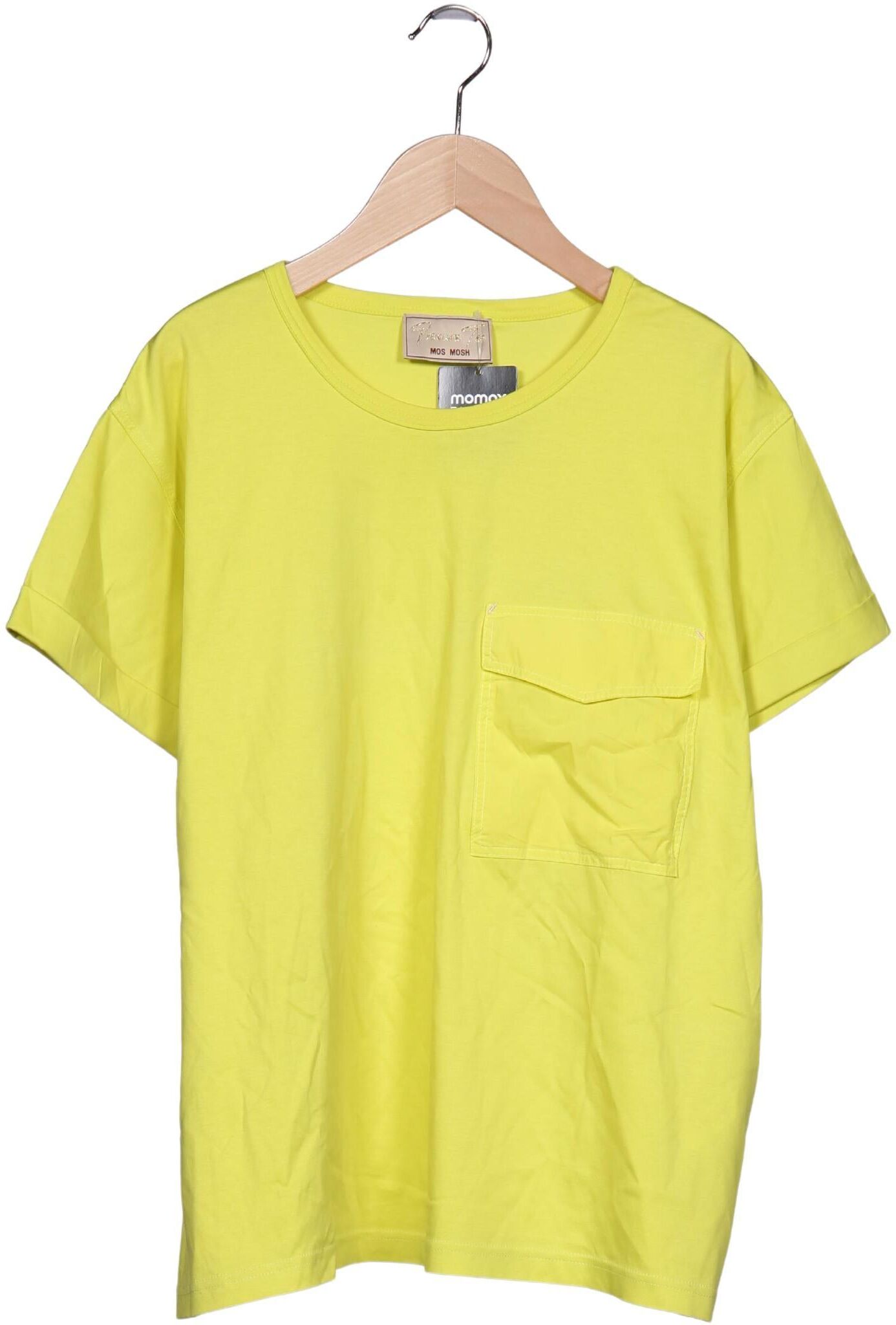 Mos Mosh Damen T-Shirt, Neon, Gr. L, Baumwolle - Second Hand