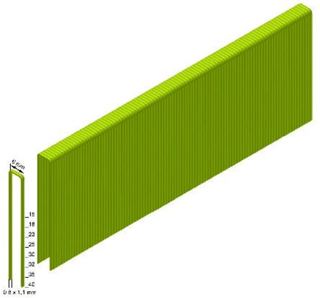 Agrafes Prebena ES35CNKKHA en résine zinguée longueur 35 mm (ES35CNKHA)