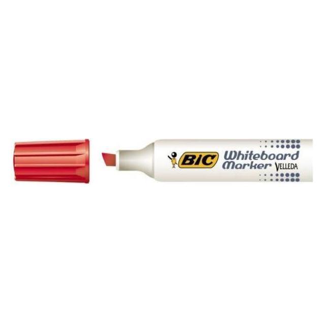 Bic Velleda 1791 Textmarker 12 Stück Stumpfe Spitze Rot (12x) (9431981)