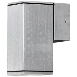 Konstsmide Außen-Wandleuchte MONZA, GU10 max. 35W, Aluminium eloxiert / Klarglas KON-7908-310