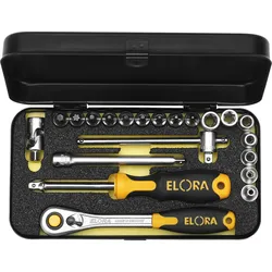 Steckschlüssel-Satz 1/4", TORX®-Sicherheits-Schrauben , 21-teilig, ELORA-1430-T...