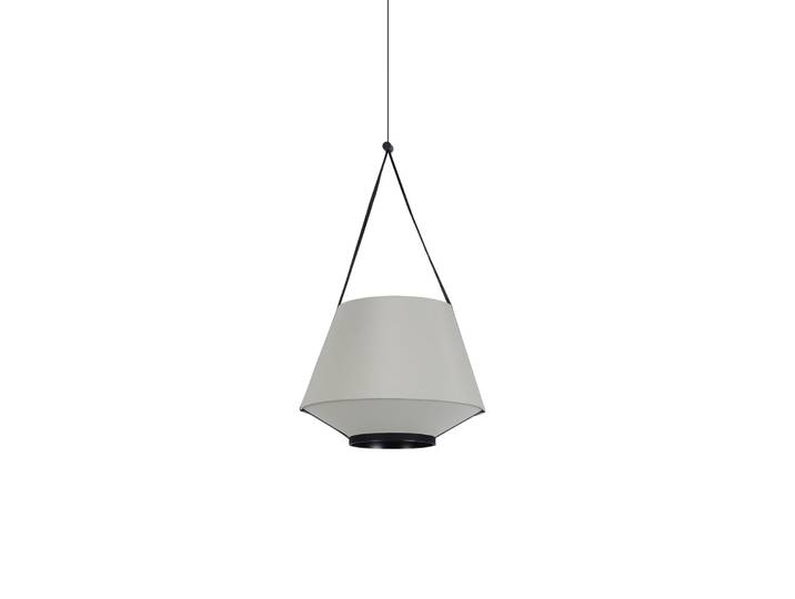 Carrie Pendelleuchte XS Olive - Forestier Carrie XS - Wohnzimmer - Design - Stoff / Textil - Einflammig
