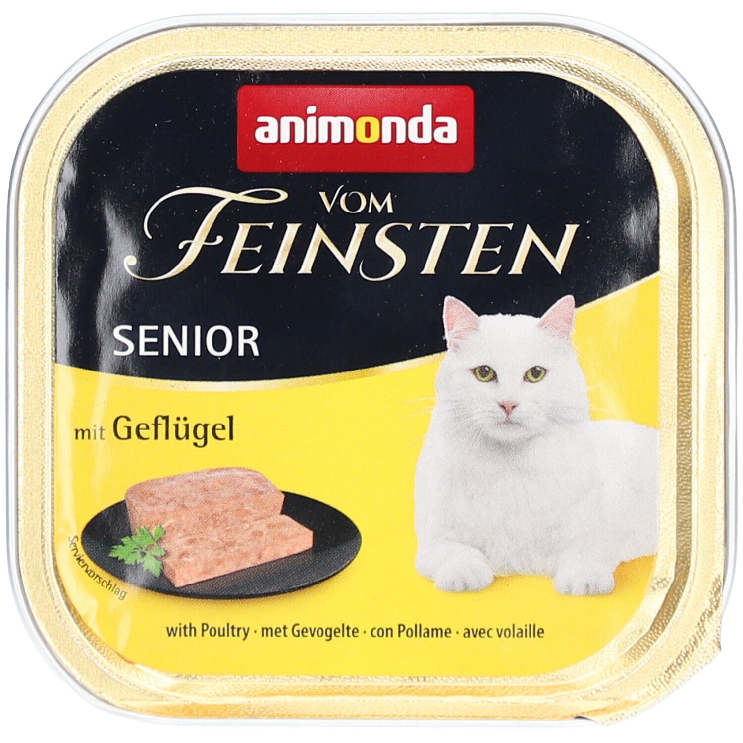 Animonda Vom Feinsten mit Geflügel für Senioren Katzen 100 g Futter