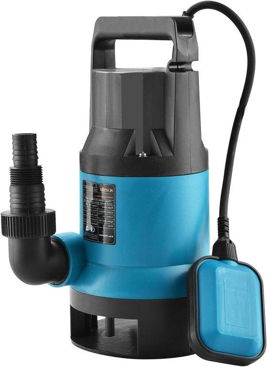 KATSU TOOLS Draagbare Dompelpomp met Vlotterschakelaar, 7500 L/U, Grijs